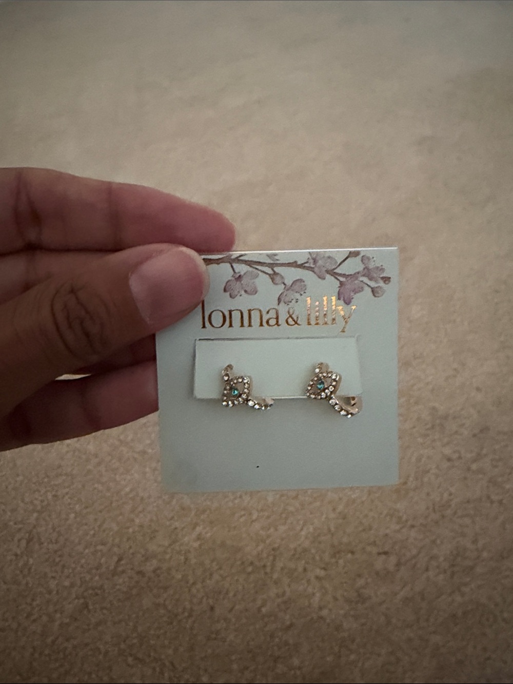 Gold Evil Eye Hoop Earrings